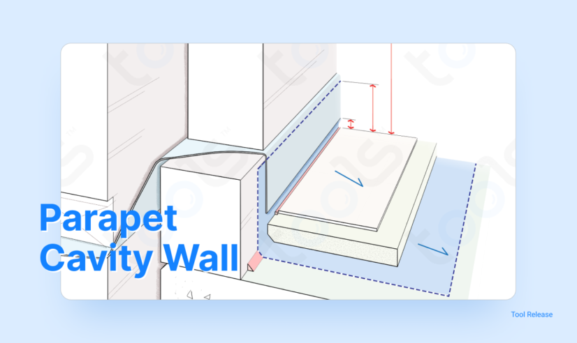 Parapet Cavity Tool – Masonry Wall, Waterproofing